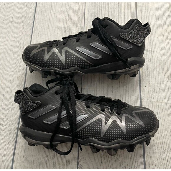 Black Adidas Freak Boy Football Cleats Shoes, Size Youth 1 - Picture 1 of 5
